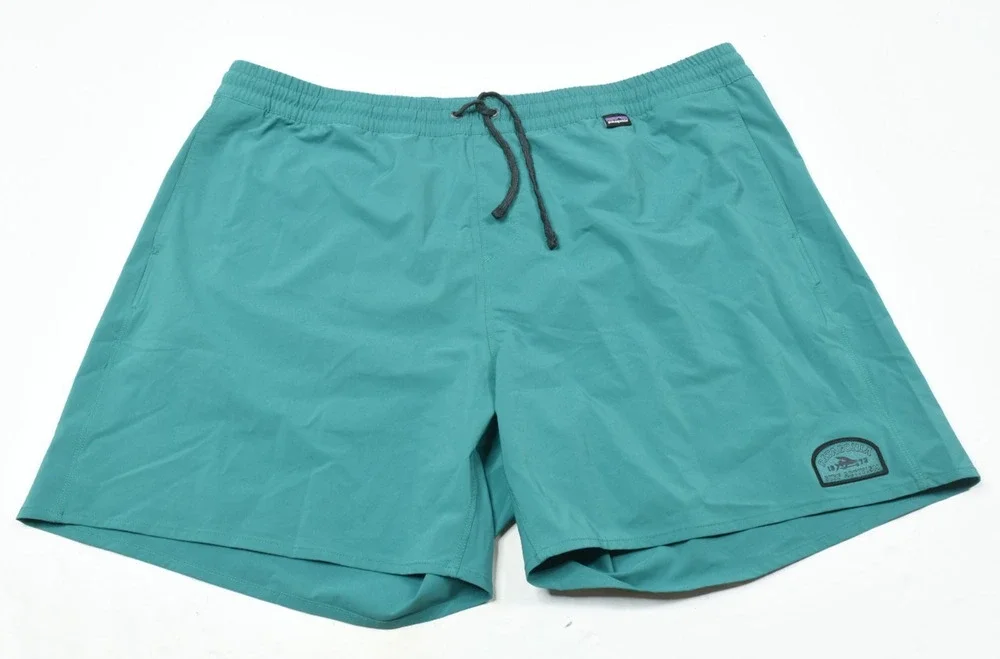 Patagonia Hydropeak Volley Shorts Mens 2XL Borealis Green Lightweight Stretch